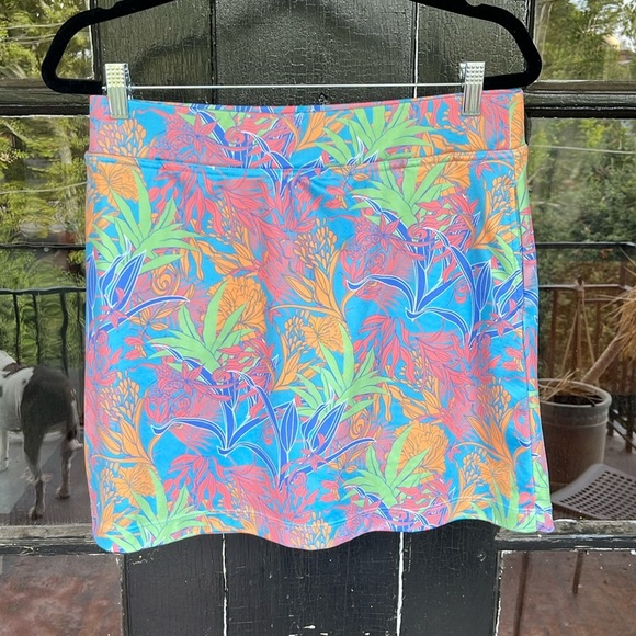 Bermuda Sands XP Colorful Palm Tree Skort Skirt Size Medium - Picture 1 of 4